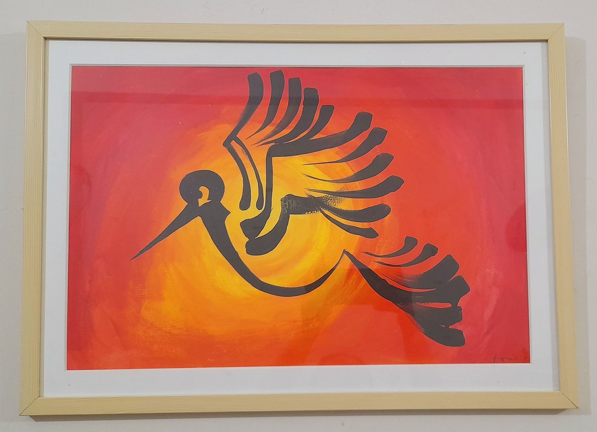 ZeninAzmiri's tweet photo. A lovely gift from a person close to my heart
#BlackTailedGodwit through an artist view https://t.co/KsziNdKujo