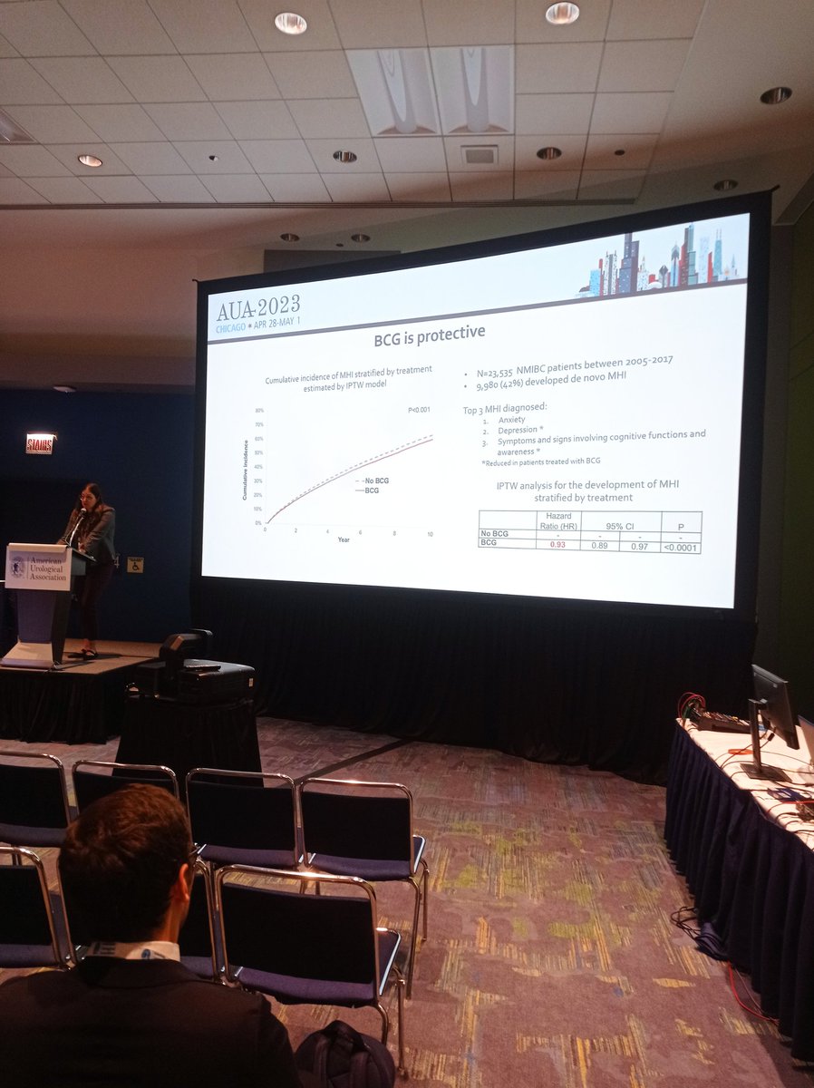 RobertoContieri's tweet photo. Great talk by super ⭐ @ValGraj on MHI in patients with #bladdercancer. 

@UroDocAsh @drtanws #kamatlab https://t.co/4L9dV9slpM
