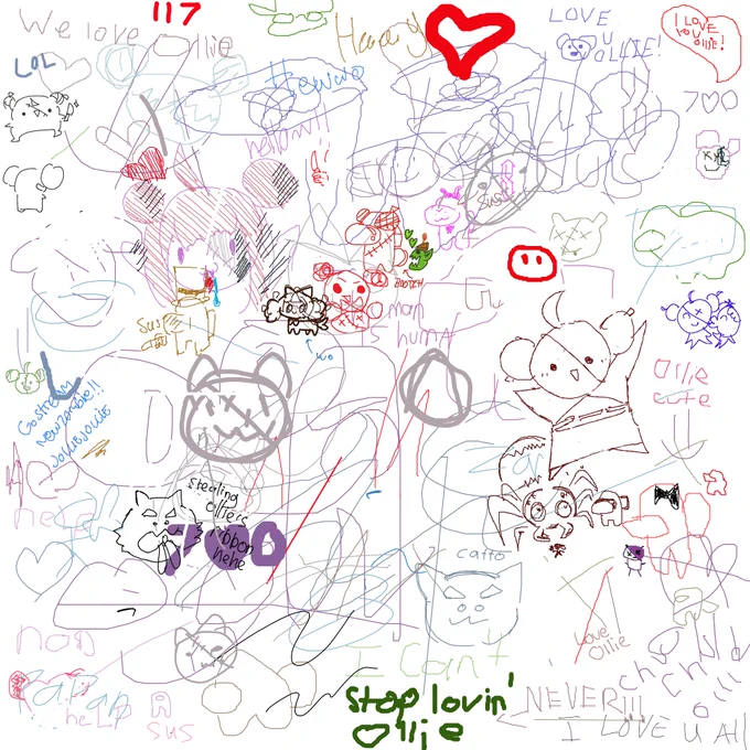 OTSUZOMILY!! WE DREW A LOT!! THANK YOU SO MUCH FOR COMING!!💕💕