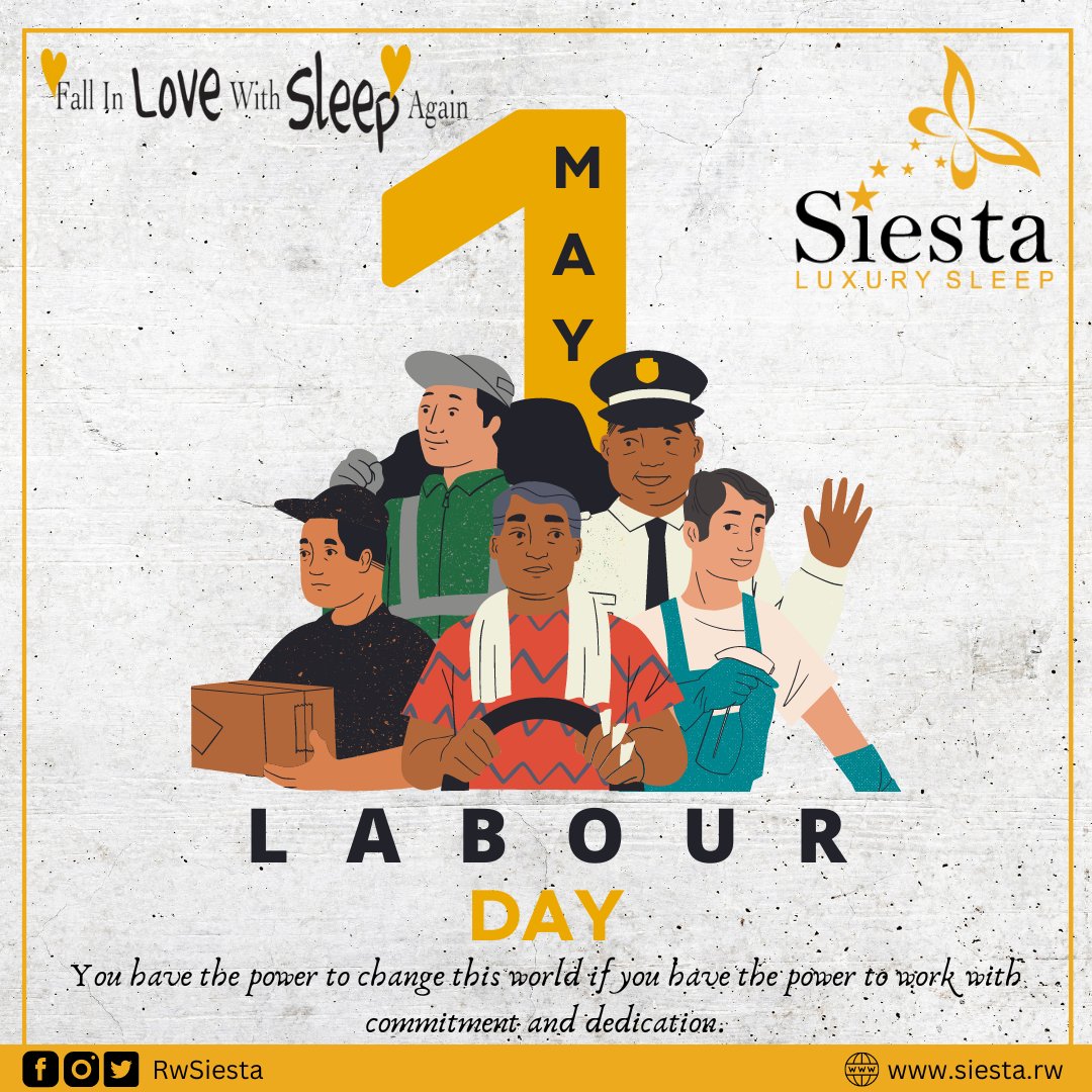 RwSiesta's tweet photo. You have the power to change the World if you have the power to work with commitment and dedication. Happy #LabourDay

#Rwanda #RwandaWorks #Rwandans #RwOT #RwotGain #kigalirwanda #beddingset #bedspread #bedroomdecor #luxurybedding #luxurySleep #Sleep #Mattress #MadeinRwanda https://t.co/OEcbpc0VXb