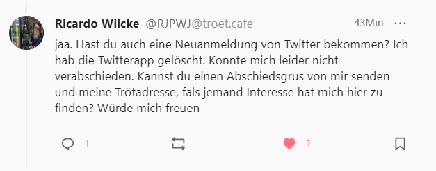 aniho91's tweet photo. Bitte RT 
Wenn Ihr unseren Schmied @WilckeJoost, Ricardo Wilke, vermisst, dann kann ich Euch nur empfehlen bei #Mastodon 🦣🦣🦣vorbei zu schauen: @RJPWJ@troet.cafe https://t.co/mnccxAbaYd