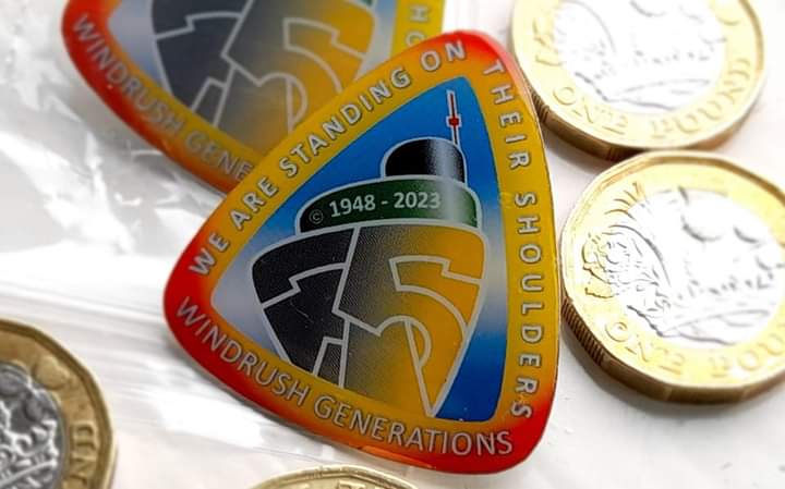 For the Windrush 75 anniversary on 22 June 2023 we now have available a special limited edition @WindrushGeneral commemorative pin badge. Get yours early before they are sold out. £4.00 each including p&p Visit mowbraysportsclothing.co.uk/product-catego… @nigelguy @CliveFoster3 @DESJADDOO @ppvernon
