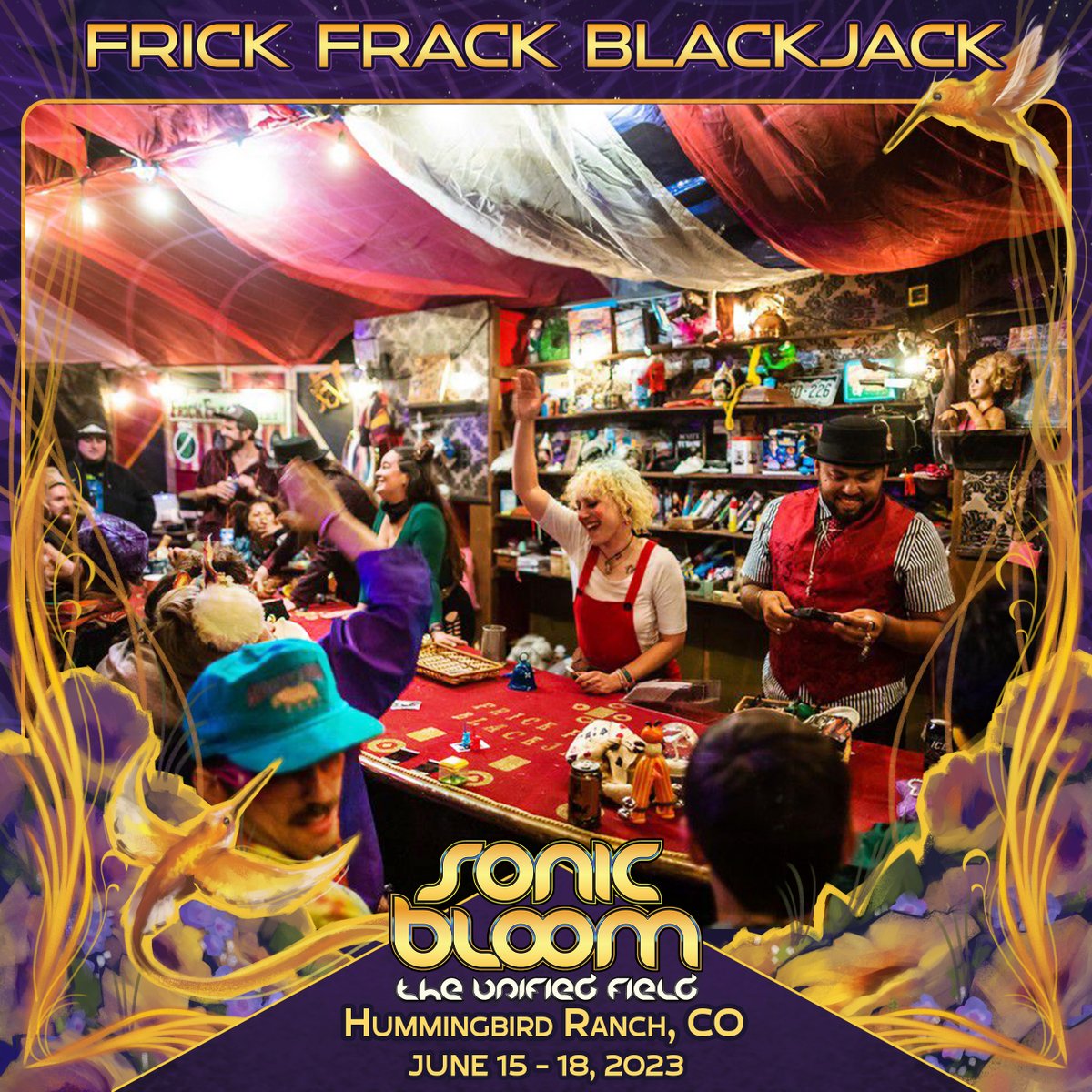 SONIC_BLOOM's tweet photo. Start saving-up your Firck & Frack to bet in the full-on Frickfrack Blackjack Casino being built on-site this year!
#Frickfrack @FrickFrackBlkJk #SONICBLOOM https://t.co/NPvRbCYGi2