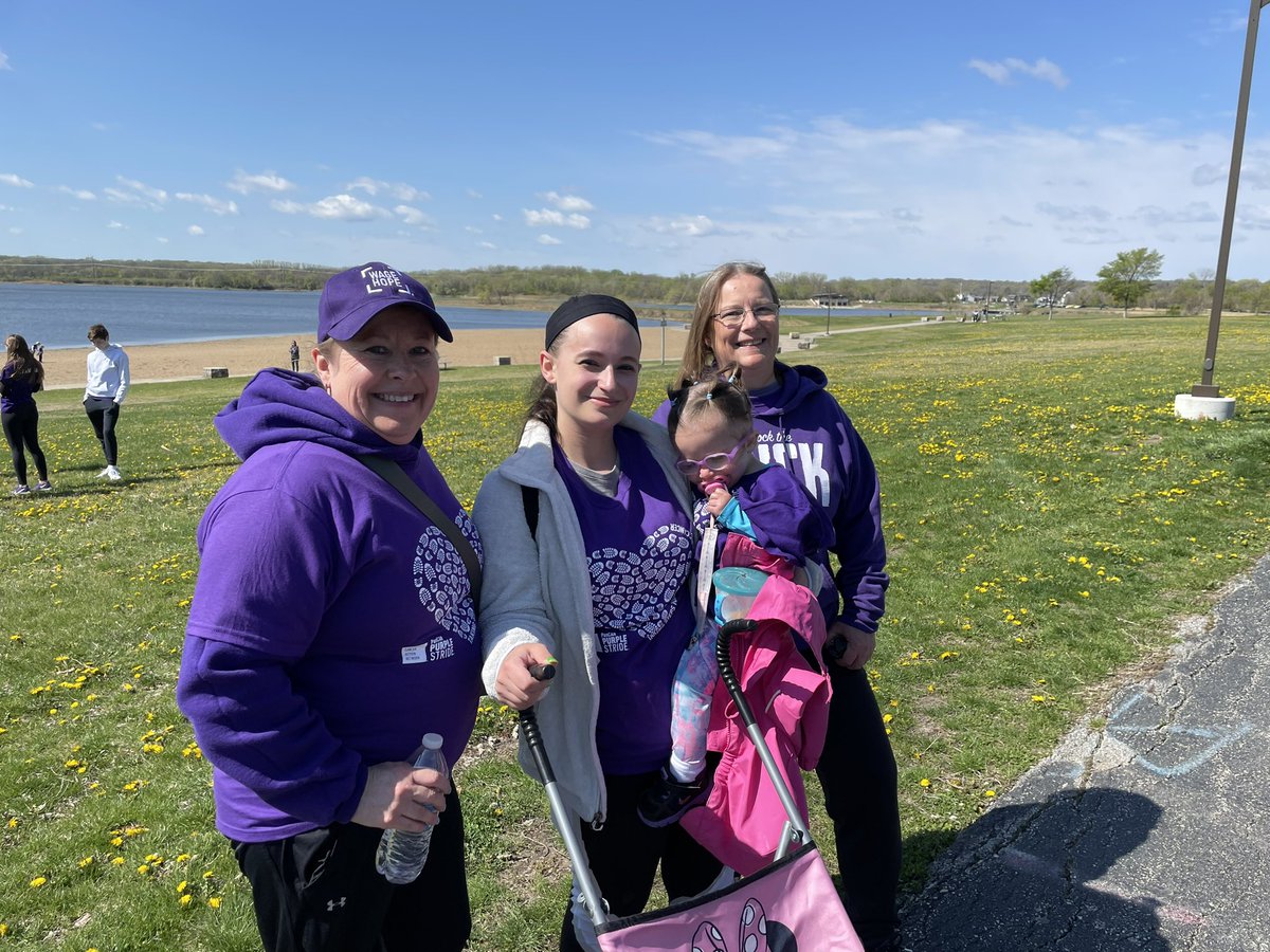 KJBarb's tweet photo. PurpleStride Iowa @pancan #PanCANPurpleStride https://t.co/wK2GE6U1se