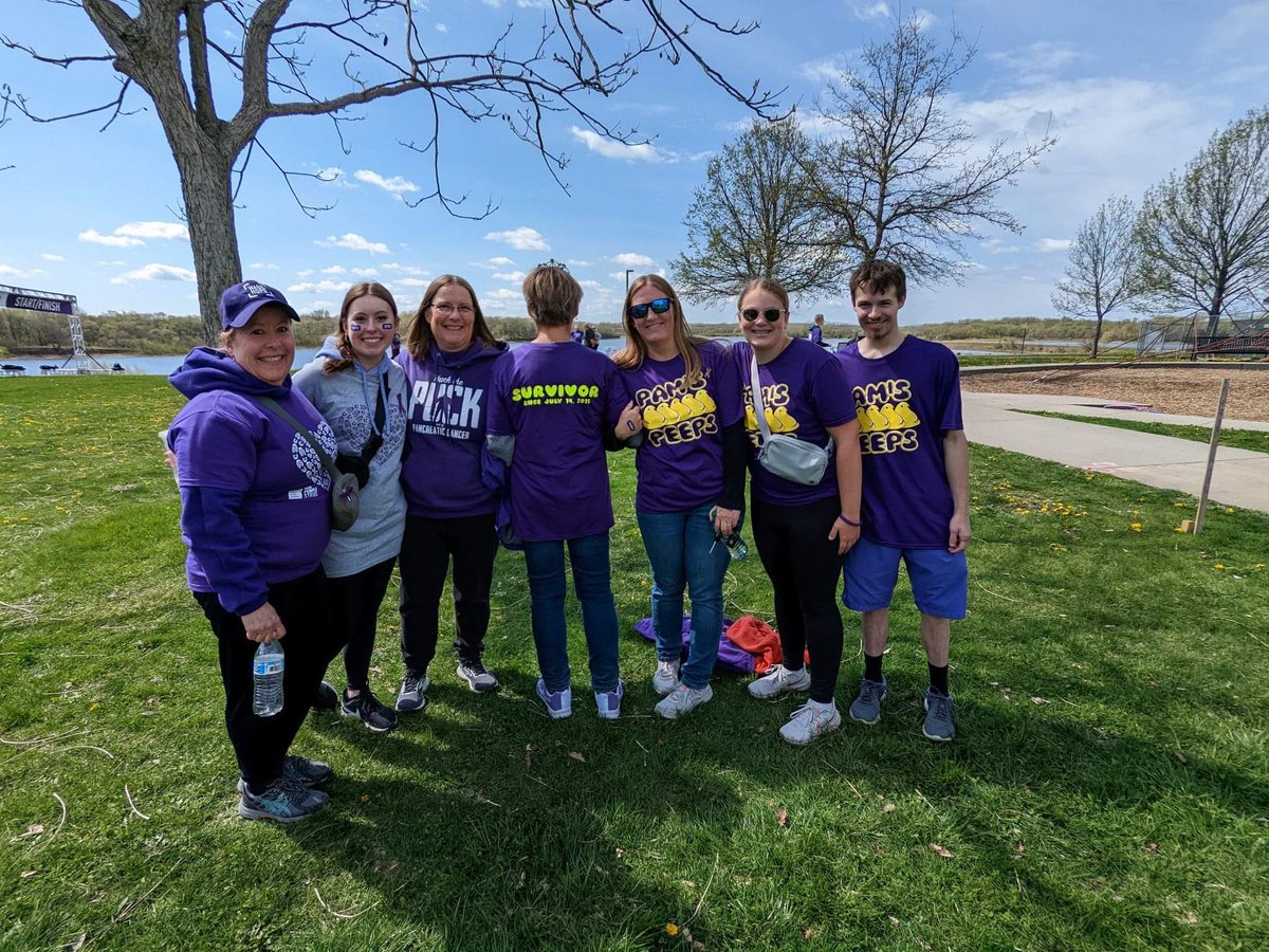 KJBarb's tweet photo. PurpleStride Iowa @pancan #PanCANPurpleStride https://t.co/wK2GE6U1se