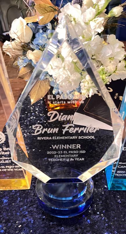 hillery_smith's tweet photo. Congratulations to Rivera Elementary’s Teacher, Dianna Ferriter, for being named El Paso ISD Elementary Teacher of the Year 2023! 🎉♥️🥰 You are the perfect representation of @ELPASO_ISD
#itstartswithus
#WeLeadTx
#212mentality
@DsayavedraEPISD
@NancyTovarWH
#RiveraRocks https://t.co/9AgGNLTVmM