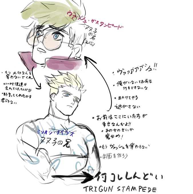 深夜なのでクソデカ感情ユルシテ、、
トラi イガi ンすたんぴぃど録画見返しててしんどかった…
こんな愛の兄弟しんどいrkgk  
※刀台/KV? 