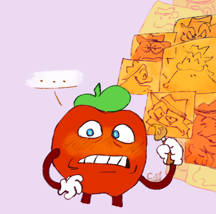 whenever pepperman isnt thinking about himself he likes to draw vigi
#pizzatower #pepperman #thevigilante #pepperlante