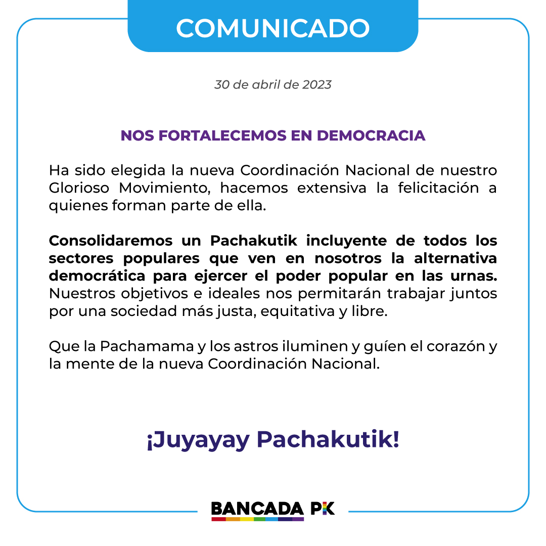 Asambleístas Pachakutik 🇪🇨 tweet media