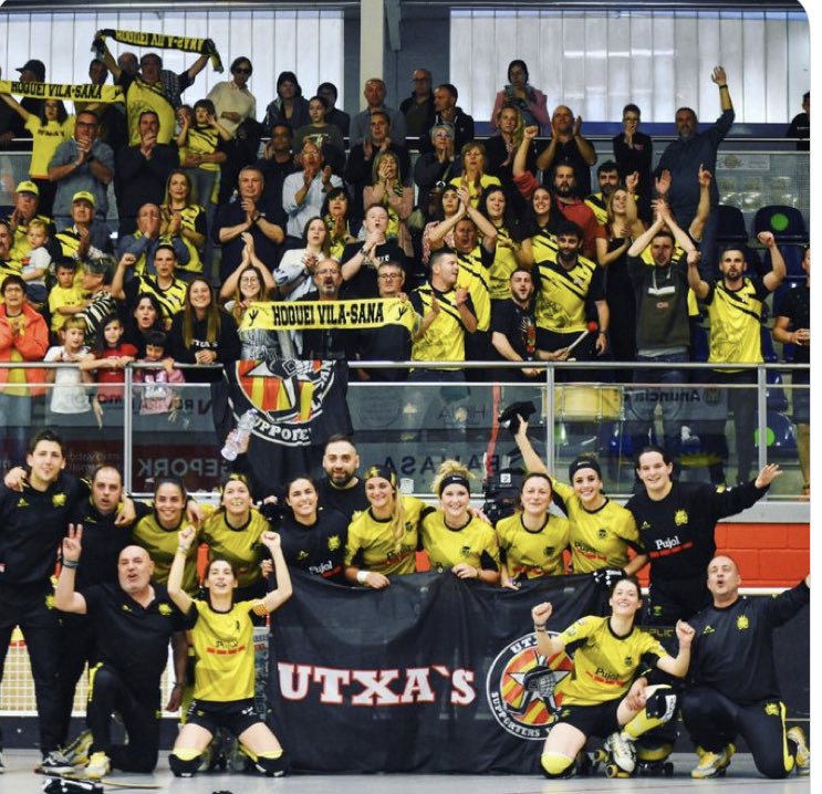 anna_caula's tweet photo. 🛼 ÈPICA \ no ha pogut ser, però la fita aconseguida és IMPRESSIONANT per un poble de 700 habitants.

@hoquei_vilasana avui ha fet història i defineix ➡️ que tenim un teixit esportiu català que fa COSES increïbles. Final europea @WSERinkHockey #Lisboa 

ENHORABONA‼️ https://t.co/CFcAOgiOX1