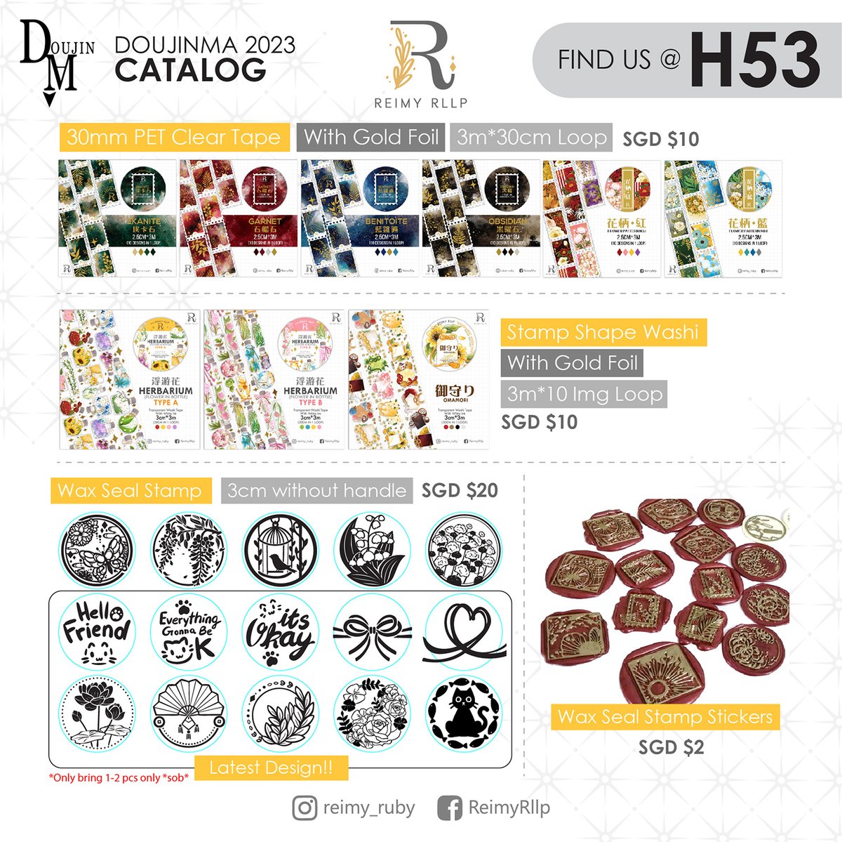ReimyRLLP_Art's tweet photo. RT💖 Catalog for DJM SG!!
We have lots of new Ethyris merch and restocked some Luxium Sticker sheets!
Find us at H53!
Wax seal on the catalog only has 1-2 pcs. (1/2) #stickers #Merch #stickersheet #standee #DJM23 #singapore #H53 #Reimyrllp #DJM #doujinmarket #doujinma #original https://t.co/faXVDwrmB4
