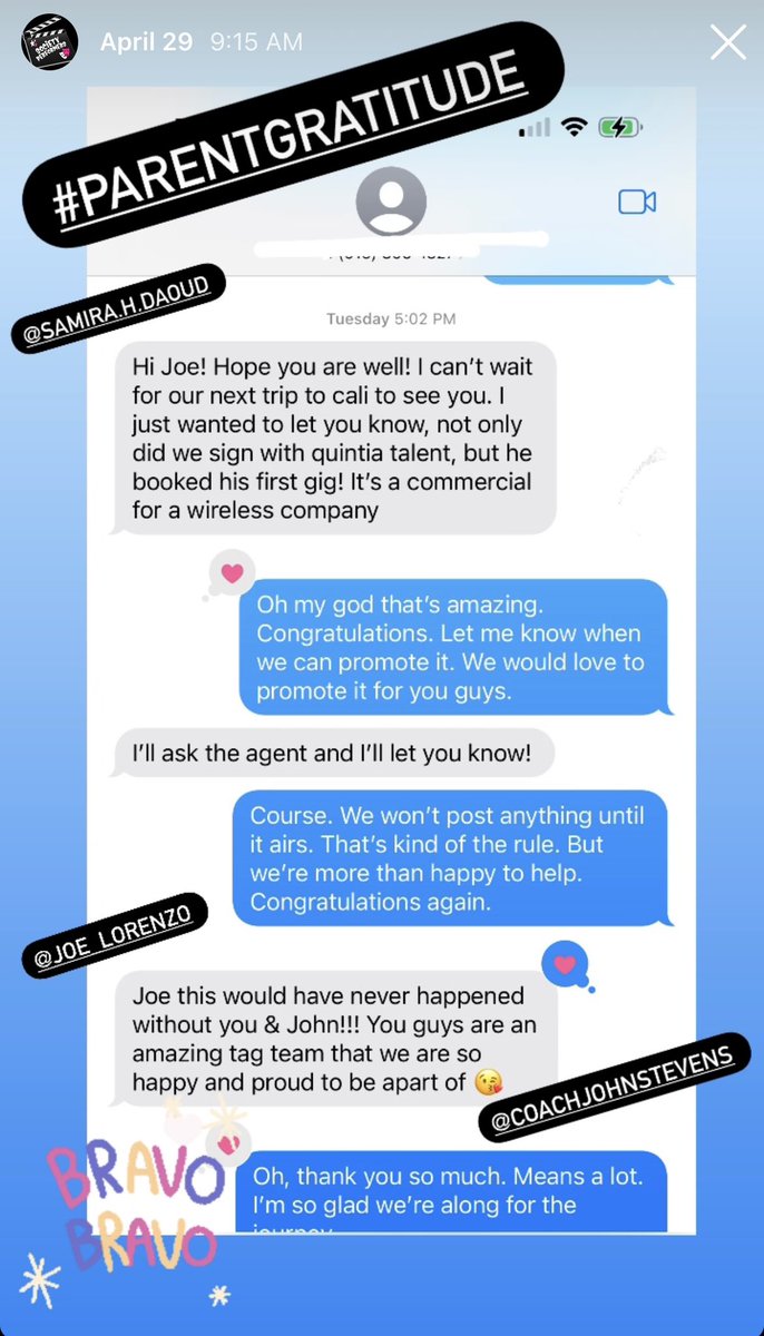 #SocietyPerformers #ParentGratitude. 
Congratulations to #SocietyPerformer Nabil Daoud on #BOOKING a wireless #Commercial
(we can’t say much more until it airs)