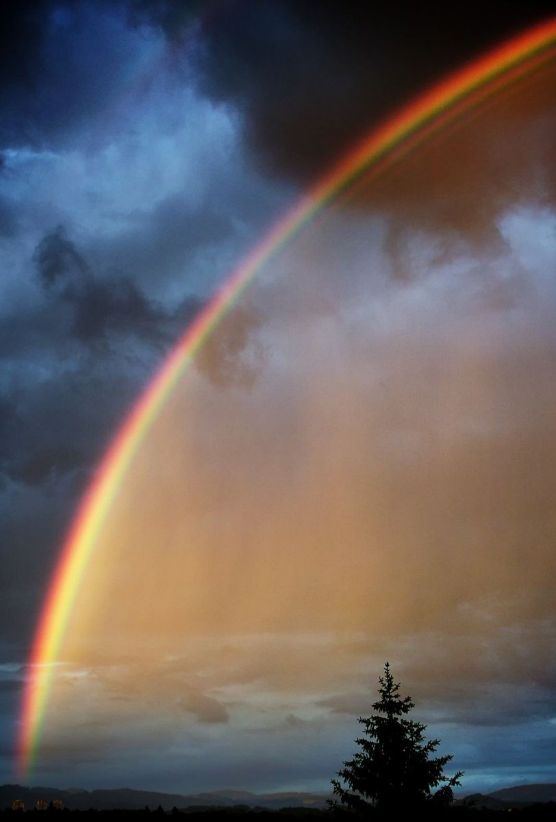 the stronger is storm the brighter is the rainbow that comes after darkness 🌍Switzerland, Bern 📷by LeWelsch