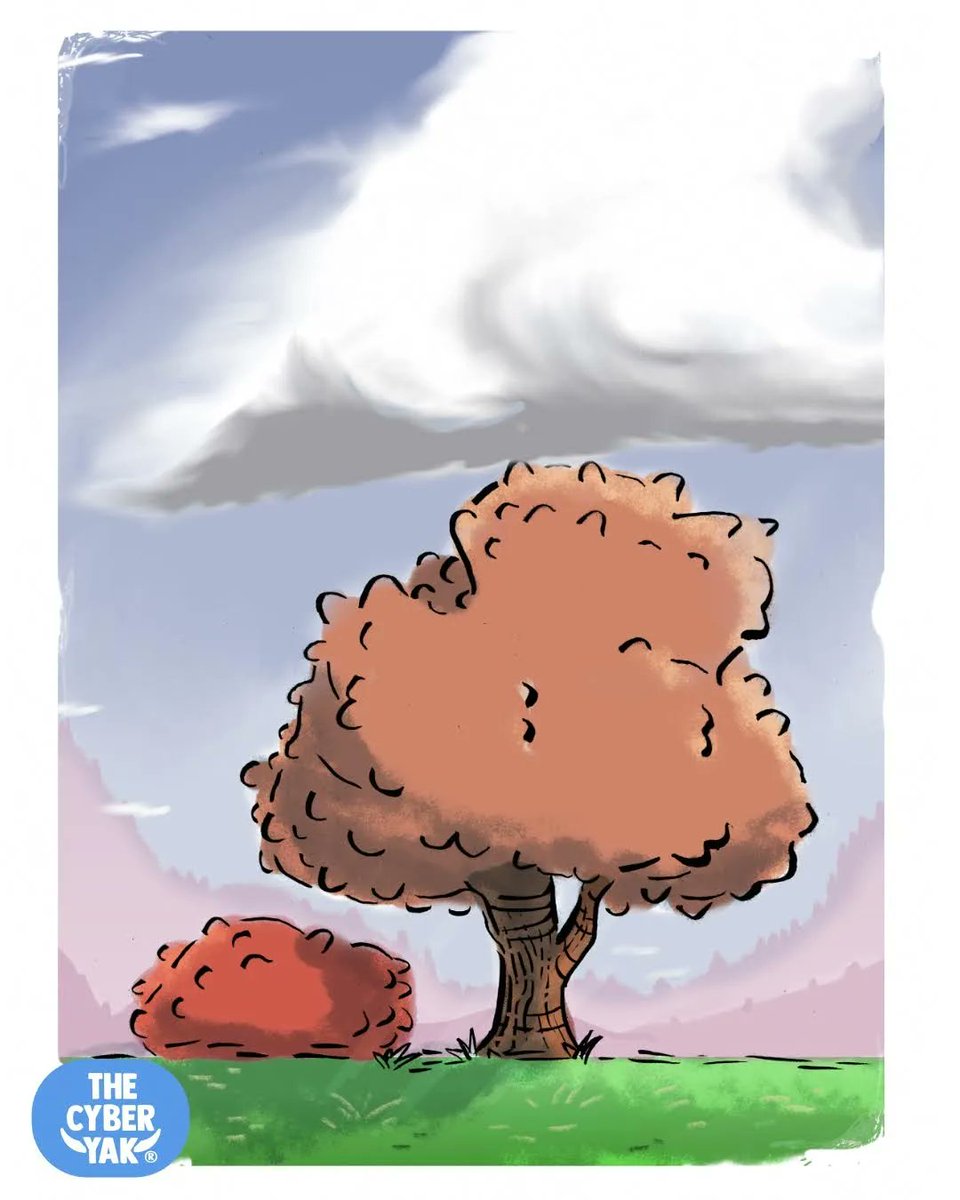 RealCyberYak's tweet photo. Little tree study for the day 😁 https://t.co/jGnqlJ5xU3