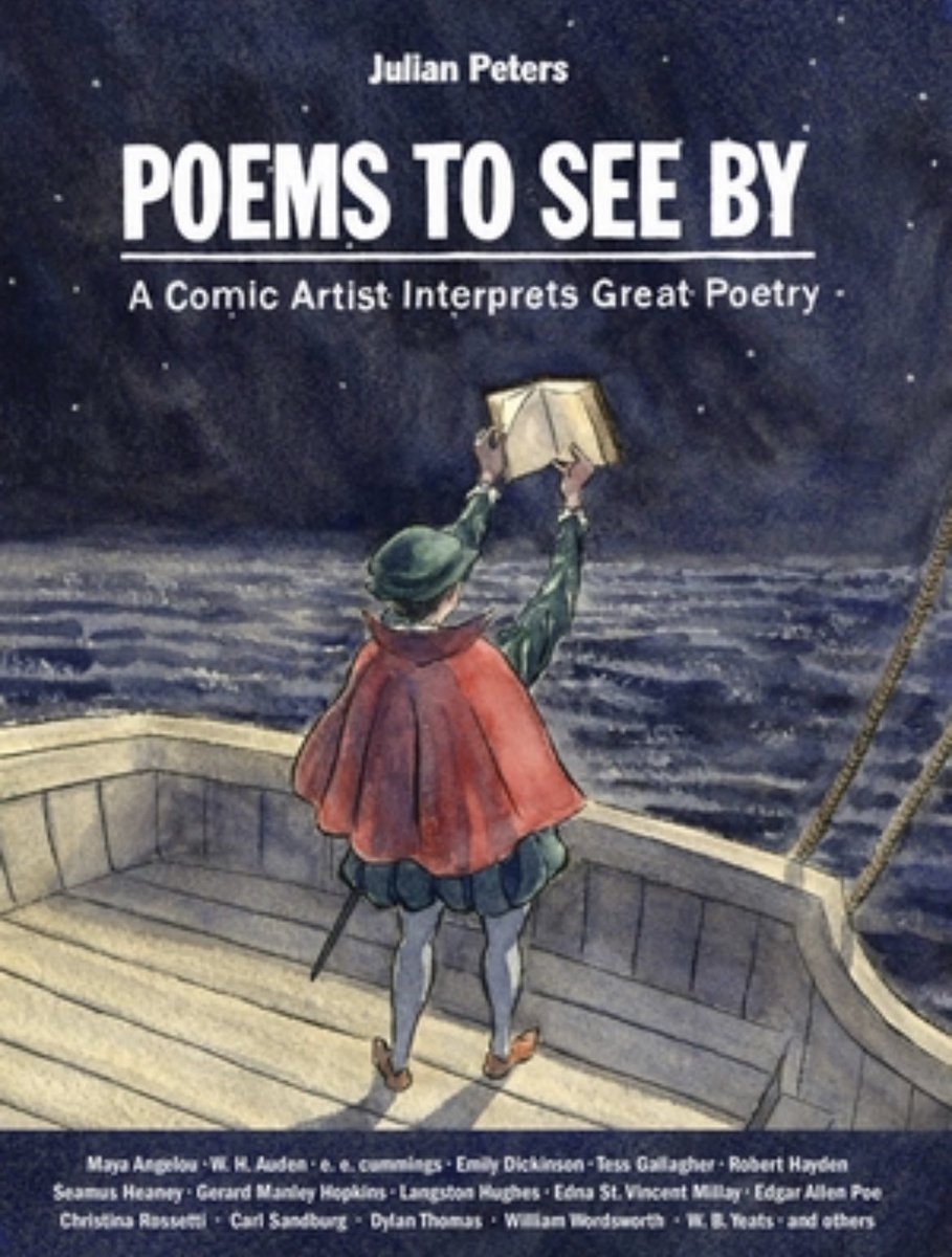 POEMS TO SEE BY - a wonderful book by <a href="/jpeterscomics/">Julian Peters Comics</a> 😊📚 Can’t wait to use some of the artwork in our poetry unit, this will help make poetry accessible for many students! #books #poetry #mglit