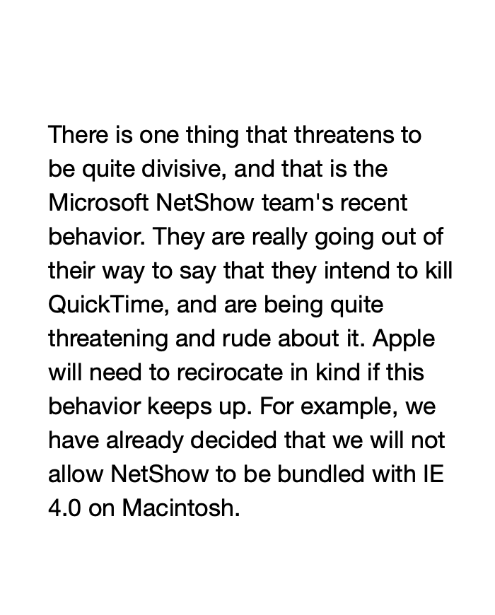 TechEmails's tweet photo. Steve Jobs emails Bill Gates

February 3, 1998 https://t.co/bqGSYOfd9Z