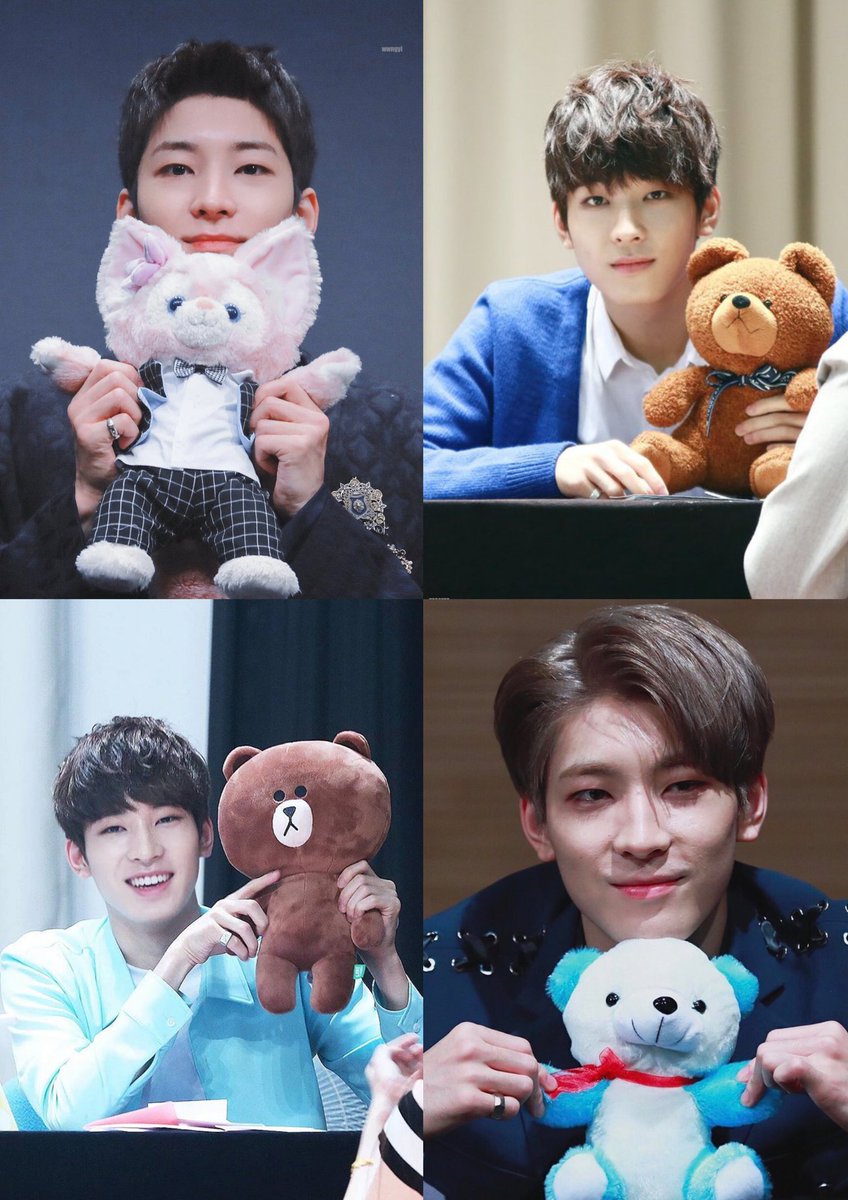 jwonuarchive's tweet photo. wonwoo with plush toys is my favorite concept 🧸 https://t.co/sgZ3z8CUJy