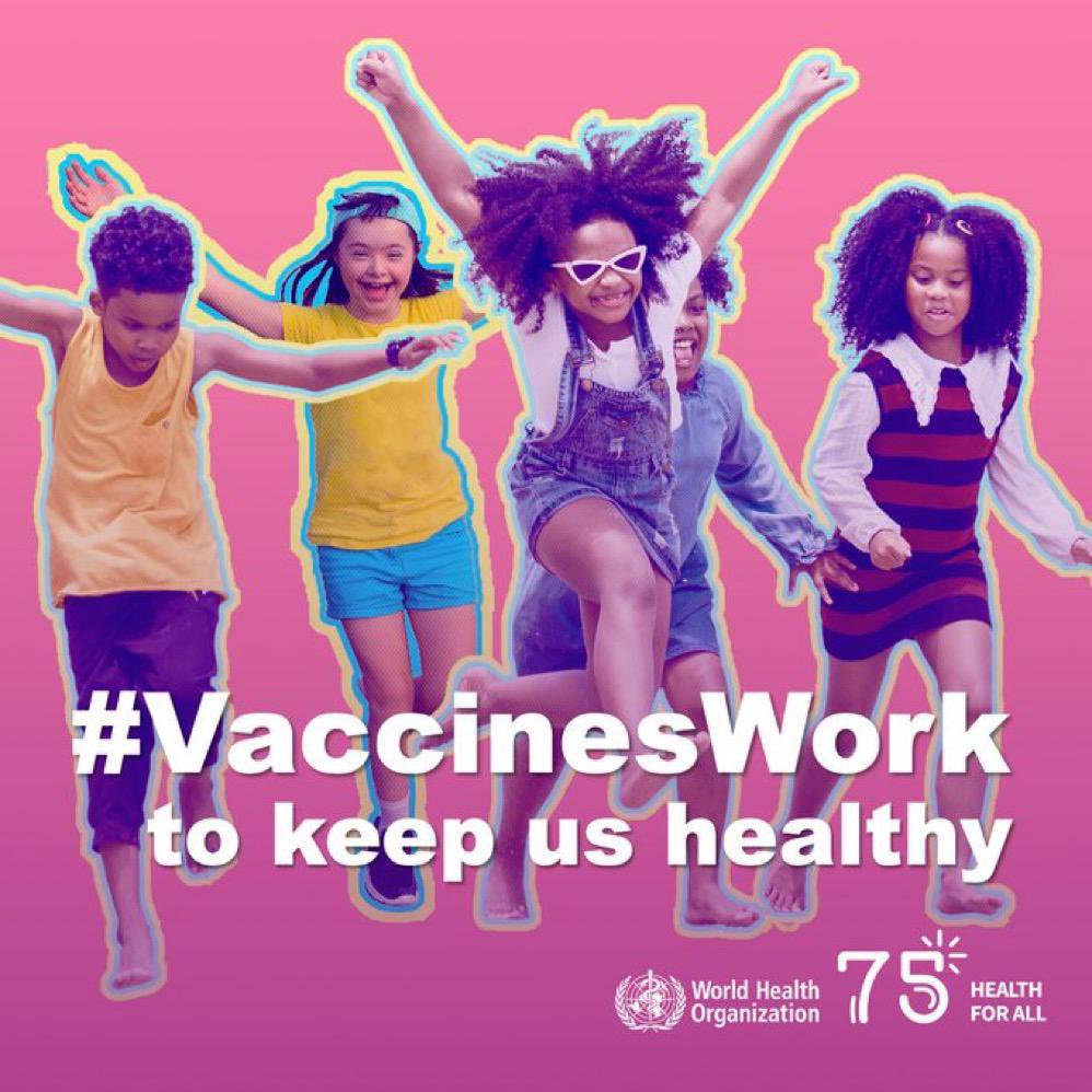 Today #WorldImmunizationWeek ends, but our effort towards ‘The Big Catch-Up’ to ensure more people are protected from preventable diseases doesn’t. More children, adults and communities must be vaccinated, because #VaccinesWork and allow us to live happier, healthier lives.
