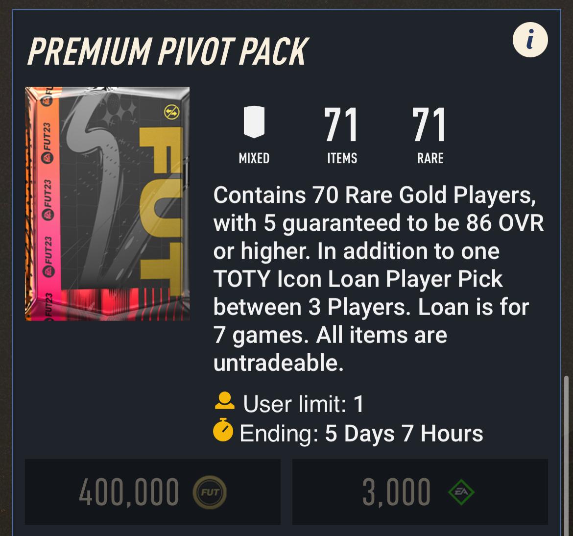 Who needs some FIFA Points for #TOTS? 

Will sort a couple of you out with enough to get this pack, drop a ♥️ if you want one. 

Must be following so we can DM you ✅