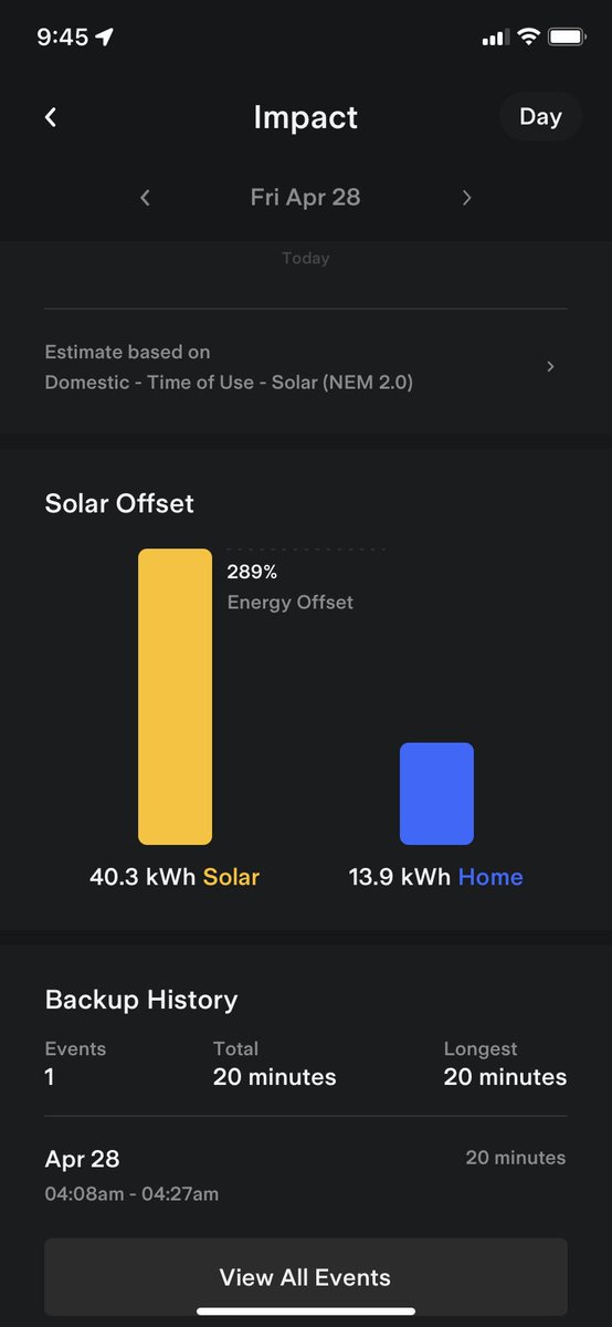 mystealthXflies's tweet image. Just realized today we had a power outage on the 28th for 20 minutes. We have a CPAP’er in the house. No clue and no worries thanks to our  @Tesla Powerwall’s added protection✨Thank you @elonmusk for our amazing ☀️⚡️🔋🏠 system! 🖤 #powerwall #grateful