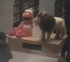 Thanks to Jean-Michael Basquiat on my arrival to NYC. King Elmo with the signature Basquiat Crown and Lion King the King of the Jungle. Two Kings is new trend. Two Kings mean we Live Forever. Trust &amp; Believe. <a href="/realdonaldtrump/">Donald J. Trump</a>