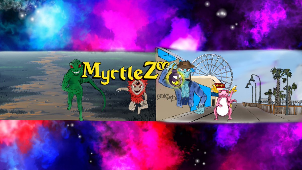bdlckkd's tweet photo. Created a new banner for @myrtle_zoo they’re a new @MetaZooGames community who play and enjoy Metazoo give them a follow and check out their YouTube channel at https://t.co/yJWqXimNqk https://t.co/Ri3o7lGWFL