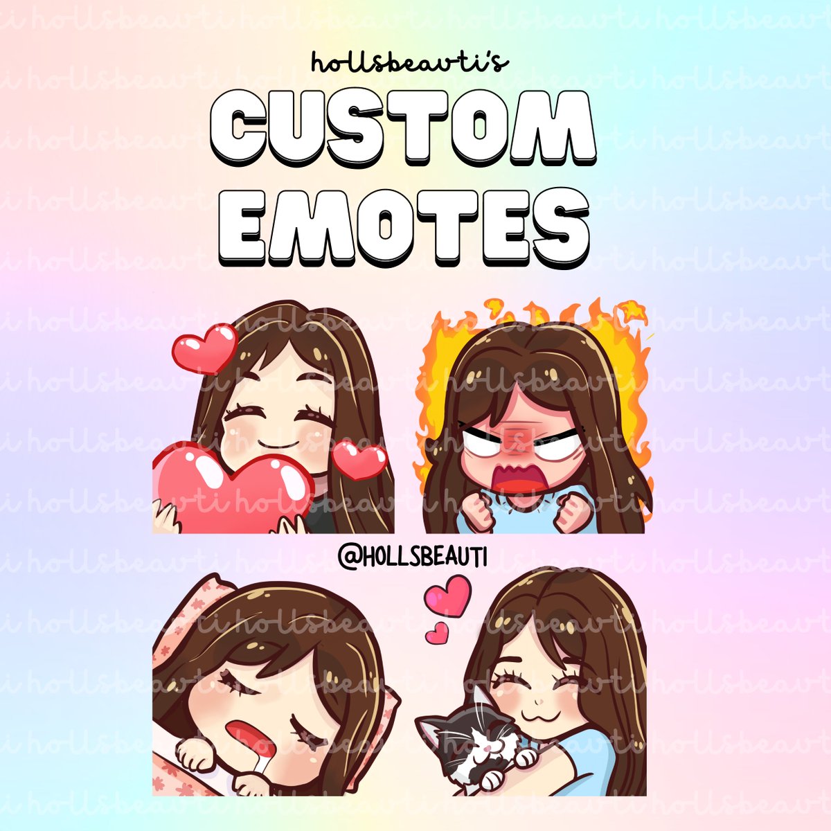 hollsbeauti's tweet image. hi hi! ive finally opened up commisions on my emotes! (after putting it off for months) 

link down below in replies! 

rts and likes appreciated &amp;lt;3