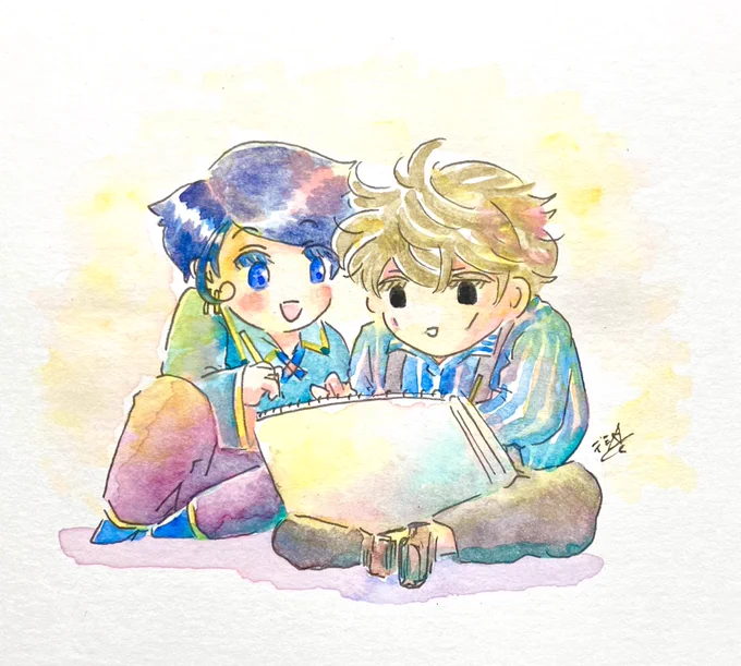 『君がいてくれるから』  #透明水彩 #アナログ