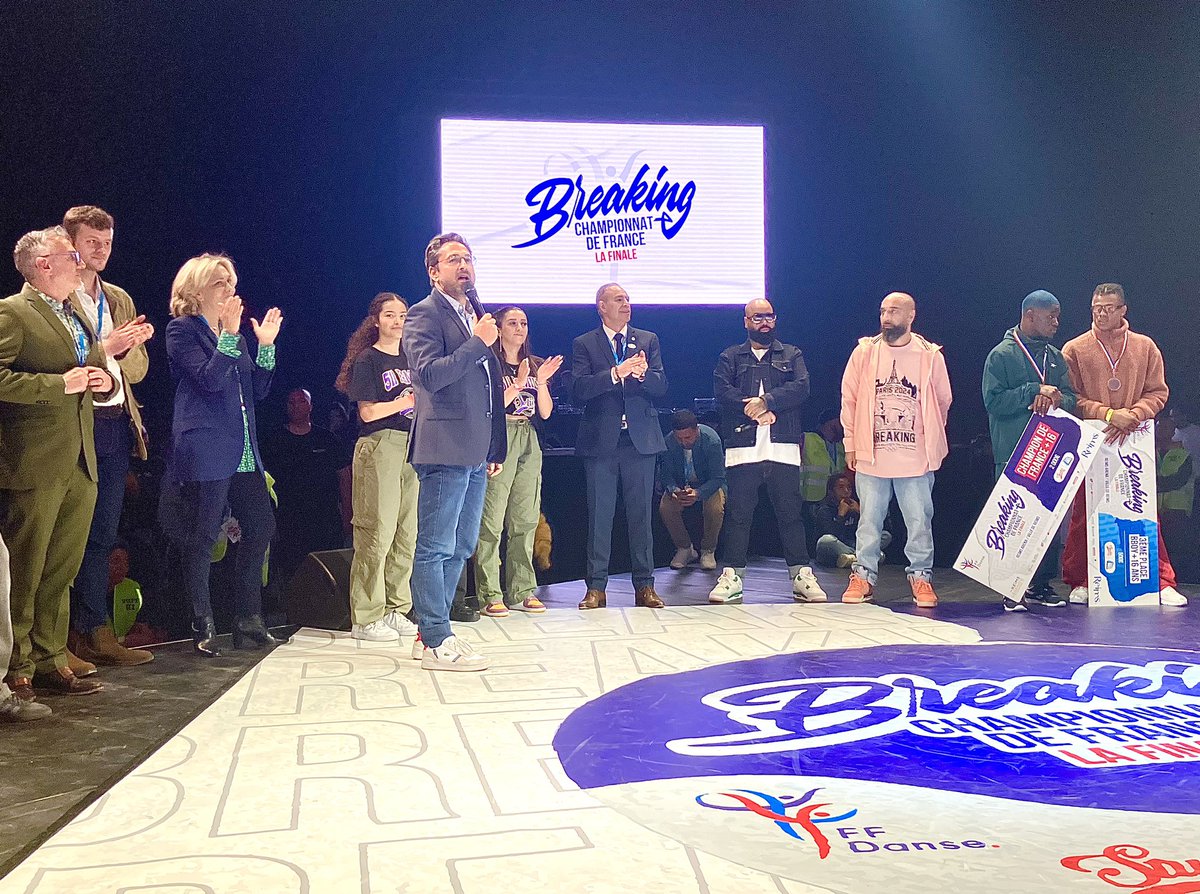 Finale du championnat de France de de Breakdance à la Reims Arena, cathédrale de l’événementiel de la Cité des Sacres 

Un grand bravo à nos Bgirls et Bboys Champions de France 2023 et à tous les danseurs qui ont livré de magnifiques shows tout au long de l’après-midi !
