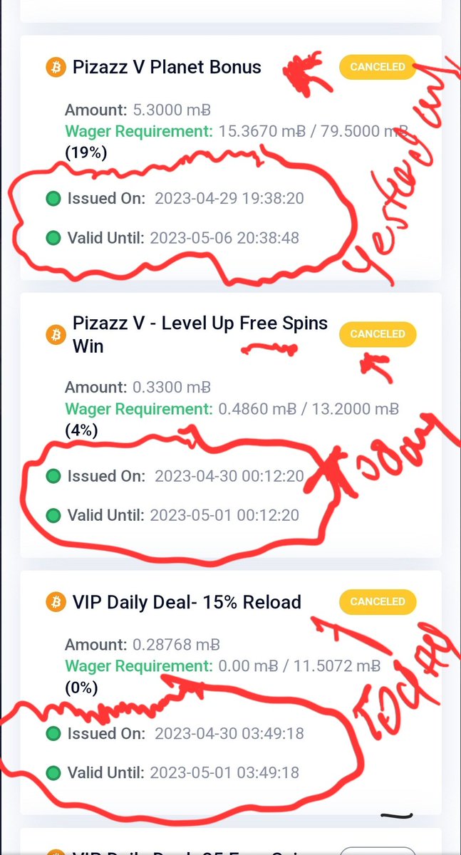 ScotMReed's tweet photo. @mBitCasino @BGamingO I WAS TOLD I TOOK 2 BONUSES TODAY AND THAT WAS THE LIMIT...NO MORE THAN 2. WHEN I TRIED TO EXPLAIN...WAIT IT SAYS I TOOK 4 TODAY....SOMETHINGS NOT CORRECT....I WAS HURRIED AWAY AND TOLD BASICALLY I WAS WRONG. WELL HERES PROOF! https://t.co/Uw7iOYTgHq