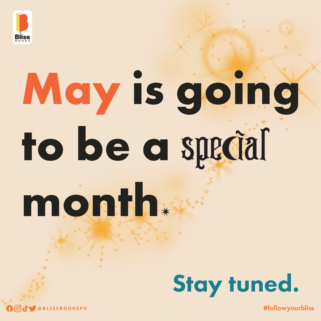 blissbooksph's tweet photo. It's finally MAY! Yahoo!
 We're looking forward to bring you more quality books and quality stories. Your feelings are valid. You are seen. But most of all, you are loved. 🧡 Happy month of May, #BlissBabies 🧡

#followyourbliss #blissbooksph #ireadblissbooks #blissbooksreader https://t.co/3PLXUr5WqB