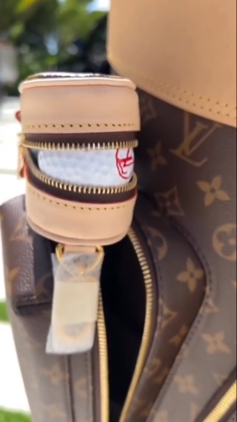 Front Office Sports on X: DJ Khaled uses Louis Vuitton's signature golf bag  — that costs $22,200: (via @djkhaled)  / X