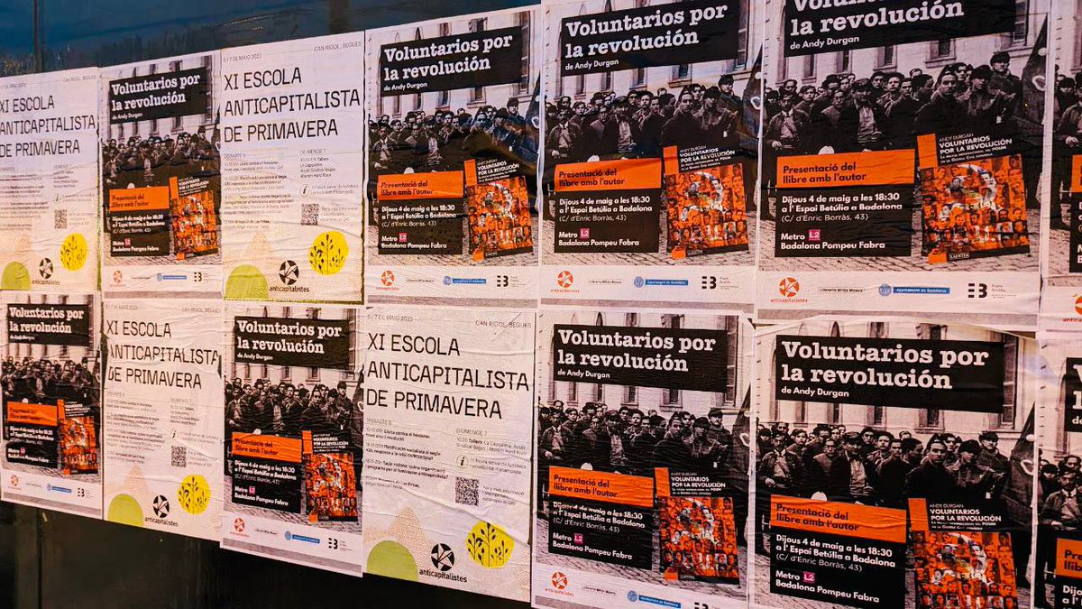 Compte enrera per a l'Escola Anticapi de primavera! 

☘️ 6 i 7 de maig
🏡  Can Rigol, Begues #BaixLlobregat

Inscripcions aquí 👉 anticapitalistes.cat/xi-escola-anti…