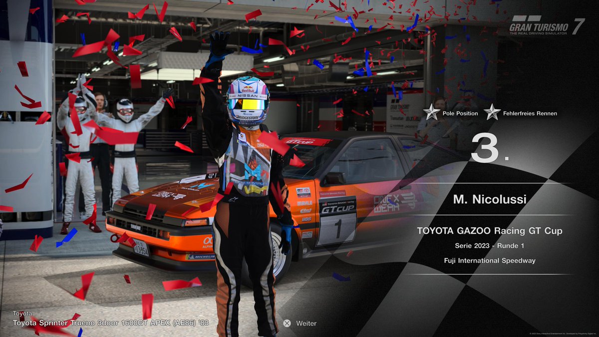 GL_MN22's tweet photo. PODIUM BABY 🥉
Great start to the new season 🏁
Unfortunately, I wasn't able to transfer the mega pace in qualifying to the race
because I practiced zero for the race pace, but that's exactly what makes the podium sweeter 🤙🏻

#GOMentalism, #WeFigureAsOne, #TGRCup, #GT7, #PS5 https://t.co/BmHxpbmjZD