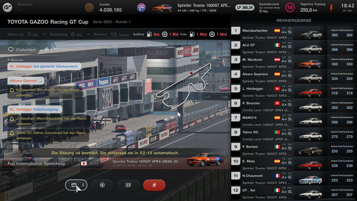 PODIUM BABY 🥉
Great start to the new season 🏁
Unfortunately, I wasn't able to transfer the mega pace in qualifying to the race
because I practiced zero for the race pace, but that's exactly what makes the podium sweeter 🤙🏻

#GOMentalism, #WeFigureAsOne, #TGRCup, #GT7, #PS5