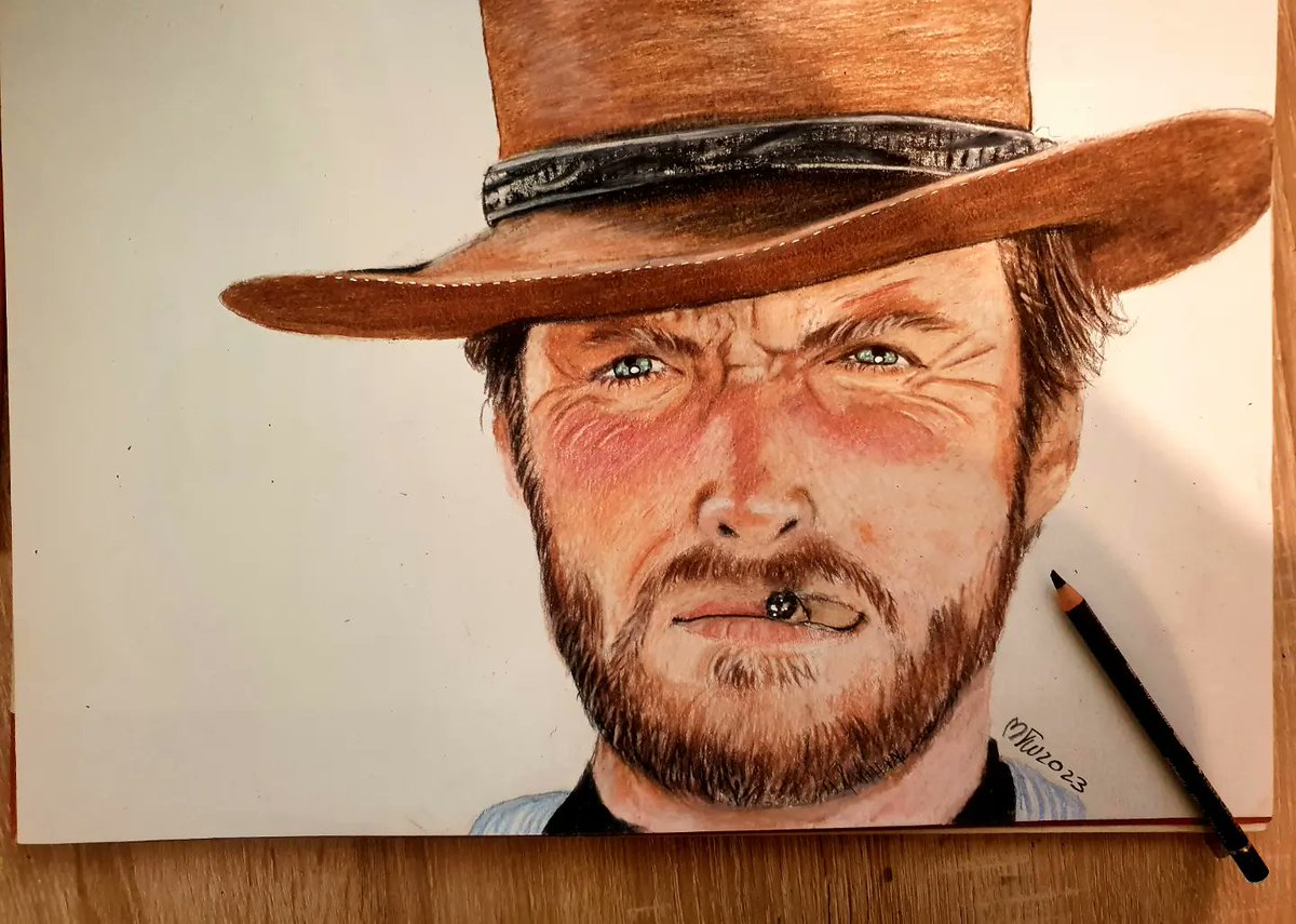 New Artwork 🤠
#illustration
#artwork 
#Art
#sketchart
#Sketch
#portait
#portraitart
#westernart
#clinteastwood 
#clinteastwoodfan 
#thegoodthebadandtheugly 
#twomulesforsistersara 
#forafistfullofdollars 
#forfewdollarsmore 
#highplainsdrifter 
#westernart 
@ClintTehama My hero