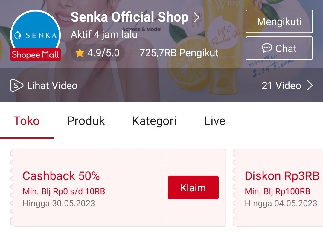 RacunBelanja's tweet photo. Senka cashback 50%
Maksimal 10.000

https://t.co/0XQPGIgNUL https://t.co/ApzlxQsP2H