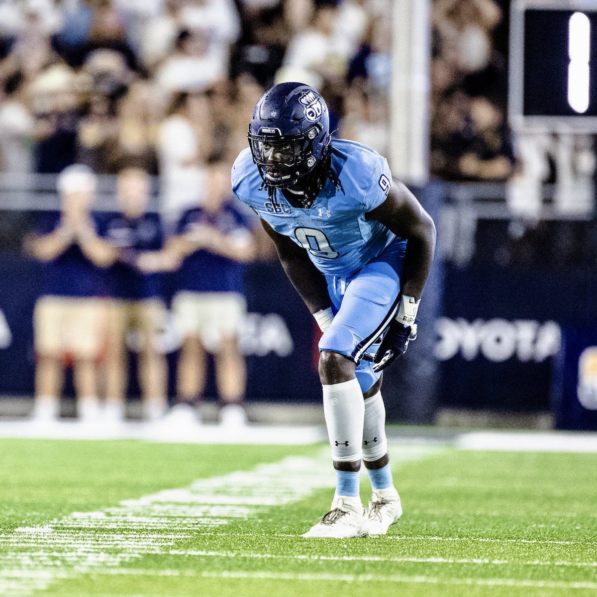 ODUSports's tweet photo. From ODU to the NFL! 🏈 

Congratulations to @ClutchMarcc on signing with the Denver Broncos as an undrafted free agent. We can't wait to see you take the field and show them what Monarch Football is all about!

#ODUSports | #ReignOn | #Monarchs https://t.co/j6TFZ3ar20