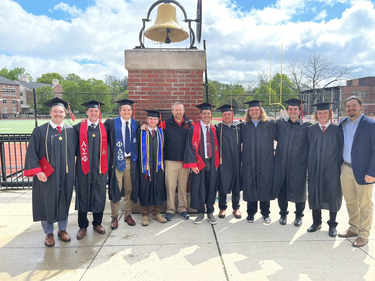 Ott_MLax's tweet photo. A bittersweet end to a great four years. These guys went through it all and came out as great men. We were so lucky to have them here at Otterbein. Can’t wait to see what they do next. https://t.co/TsCttzTugW