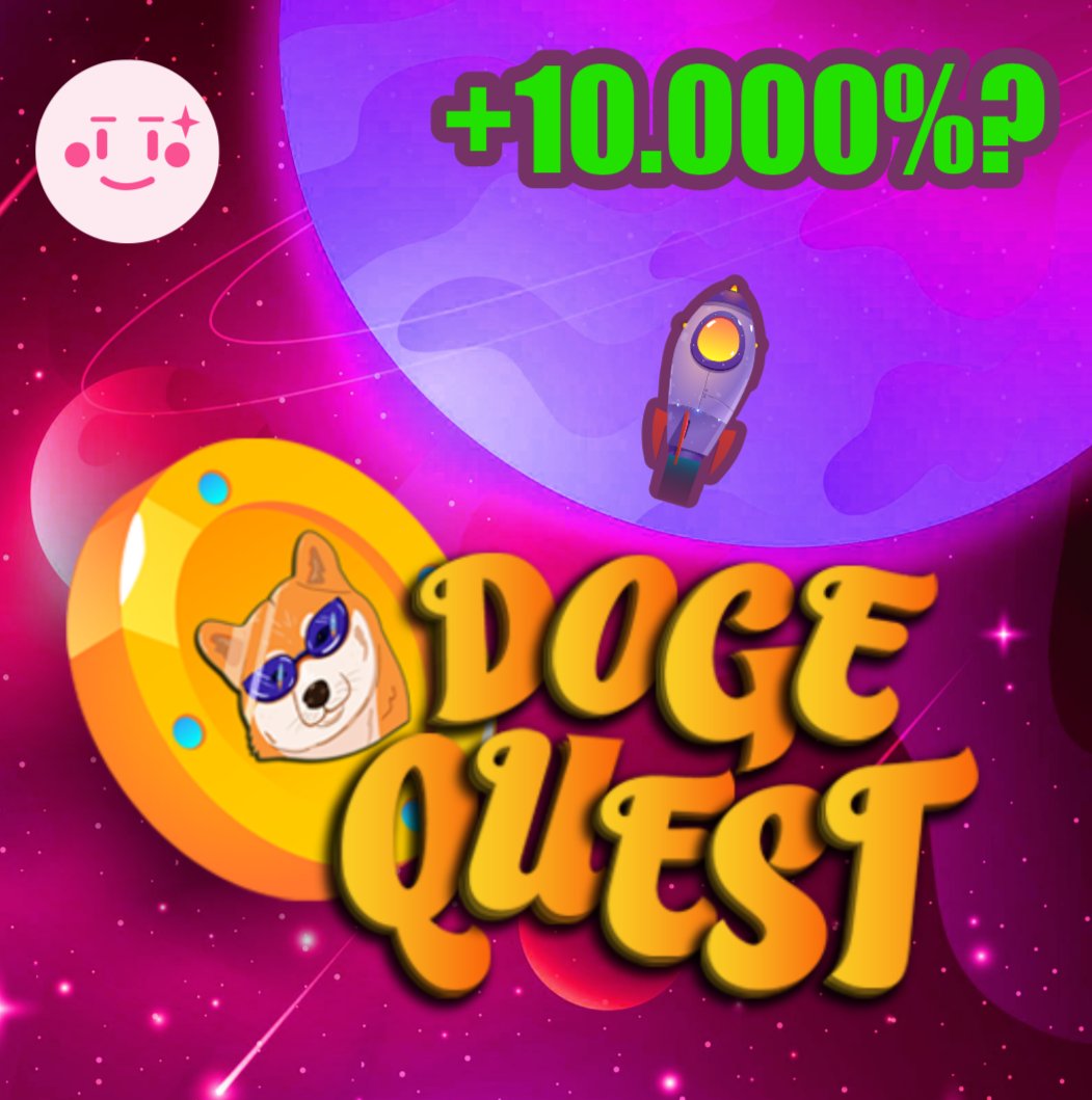 New P2E game <a href="/Doge_Quest/">Doge Quest</a> that will pay a lot of rewards, and their token is in Presale on <a href="/pinkecosystem/">PinkSale (Pink Ecosystem)</a>, which might go up in value by a lot!

Check out the official Presale link right here👇:
bit.ly/dogequest

#dogequest #launch #presale #pinksale #fairlaunch #bscgems