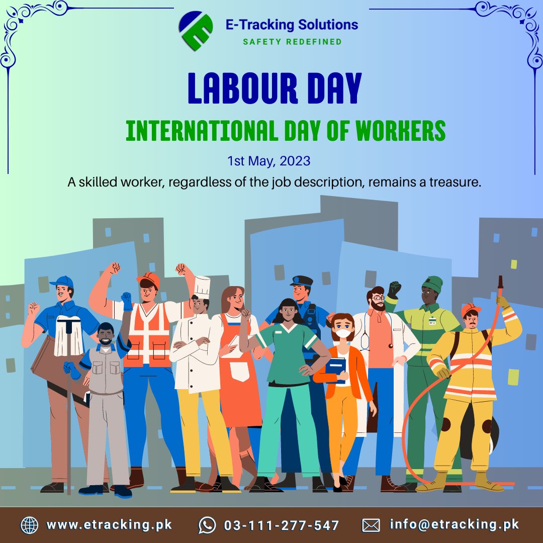 etracking_pk's tweet photo. We must learn to respect the immense hard work and dedication of our labour which they puts... Let us come together on the occasion of International Workers Day to thank them for their labor and for their dedication. Happy #LabourDay.

https://t.co/PTVhK4cnIu 
03-111-277-547 https://t.co/1HAA5pFkxp