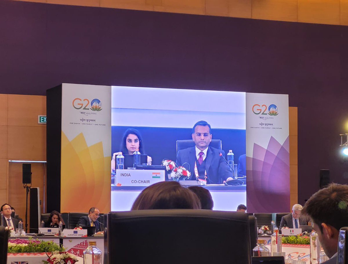 CheshtaW's tweet photo. Last month, I had the opportunity to be a part of the First Trade and Investment Working Group meeting
Both the days were filled with enthralling and thought provoking discussions around the first four priority issues regarding international trade  

#g20india #G20TIWG #trade https://t.co/ViCxb22MPX