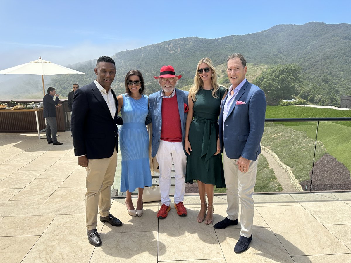 Nice to see old and new friends in beautiful Malibu from Michael Milken’s rooftop terrace.