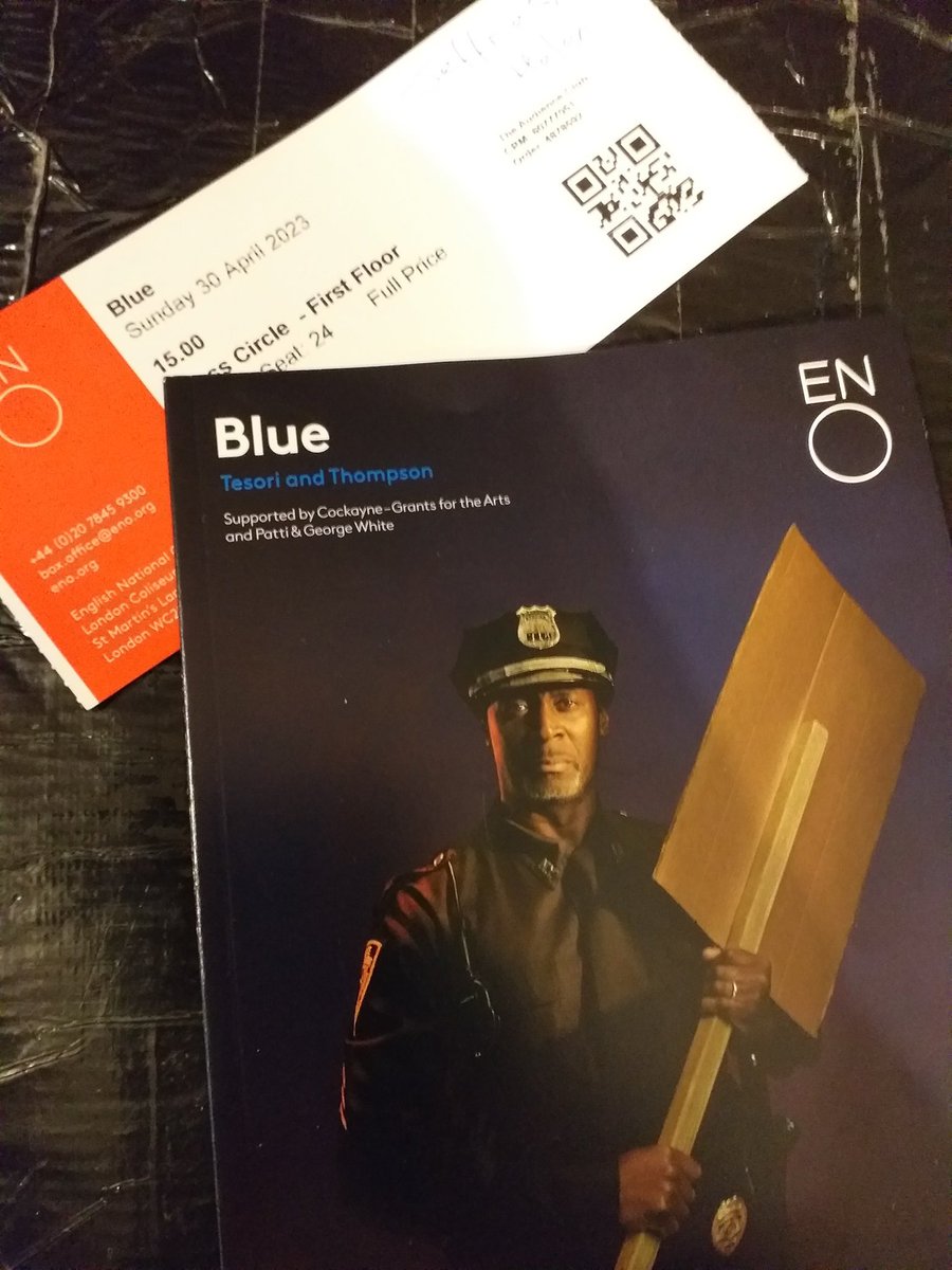 HelenEva8's tweet photo. Blue at ENO is timely and packs an emotional punch. Do go if you're into contemporary opera and/or social justice themes. @E_N_O https://t.co/XEnN186r2Y