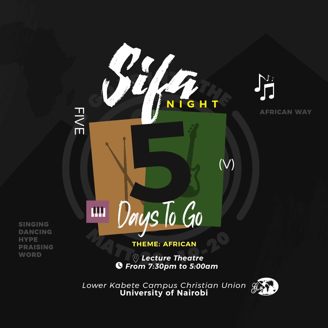 BNdagala's tweet photo. 5 days and counting to this amazing night. All roads will be heading to Lower Kabete Campus Christian Union as we experience the goodness of the Lord.
#sifa2k23
#tumsifu
#reigningrace https://t.co/QEhrFQsrjz