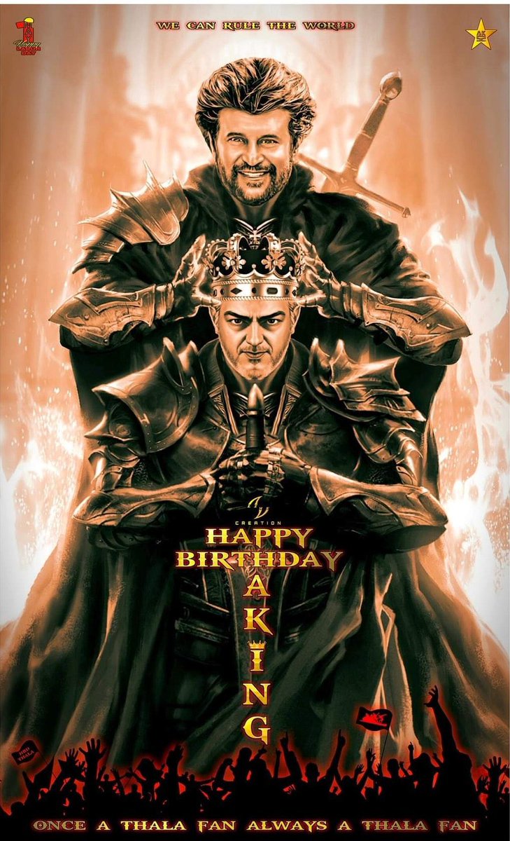 Thala_Mani_94's tweet photo. #HBDAjithKumar 👑🎂🎉
Design - #SlineCreation
#AK62 https://t.co/Lc3104MICG