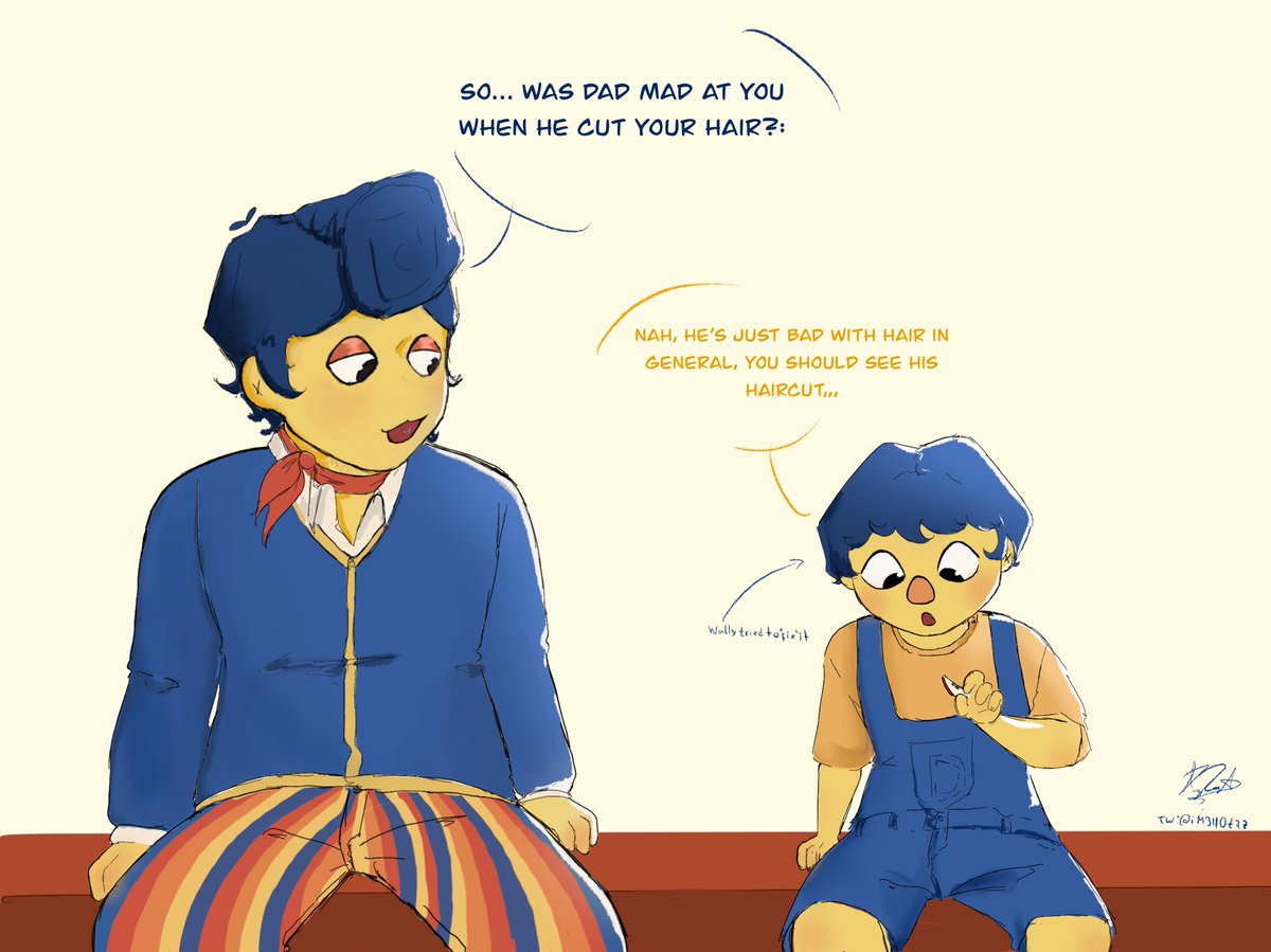 iM3llOzzz's tweet photo. They’re brothers trust me ☝️!! 

#WelcomeHomeArt #WelcomeHomeWally #DHMIS #dhmisfanart https://t.co/BVh9Aj6Sc7