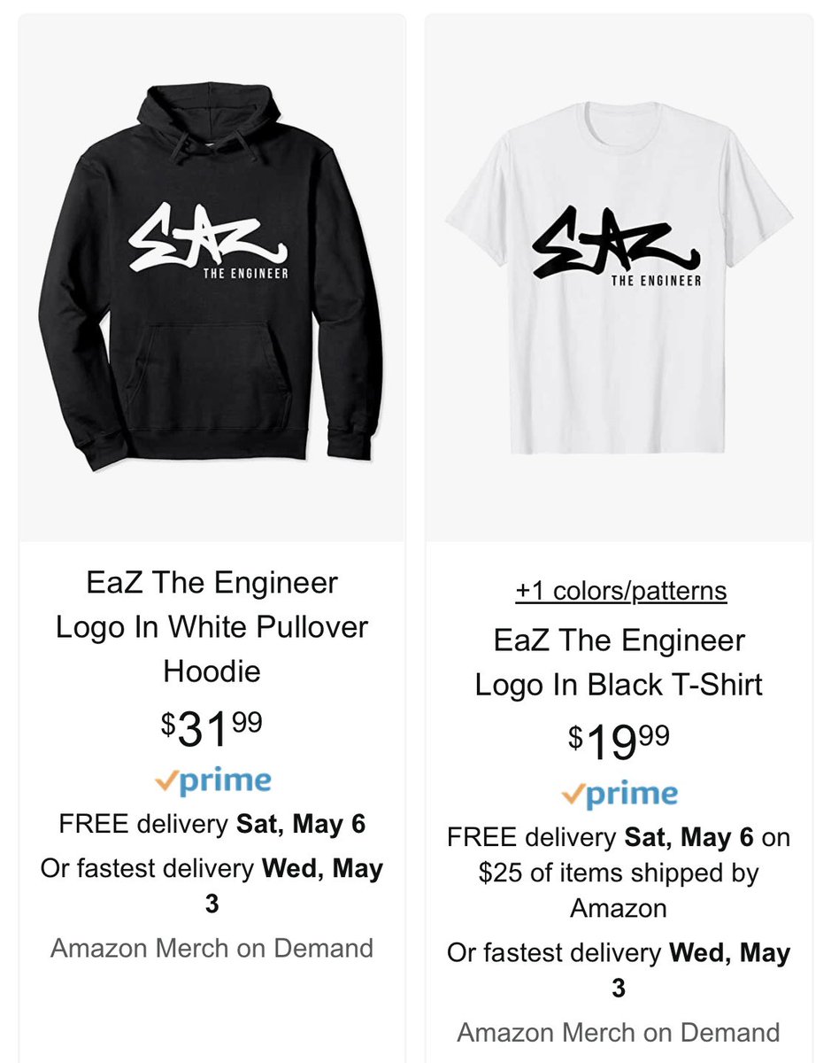 EaZTheEngineer's tweet photo. EaZ The Engineer &amp; Cinematic Rap Merchandise is now available through Amazon w/ Prime delivery. Click the link below for all of the clothing options. IPhone and Galaxy cases will be available soon as well. Thank you all for your constant love and support!

https://t.co/hALIigjYdH https://t.co/lyNDiWD0qr