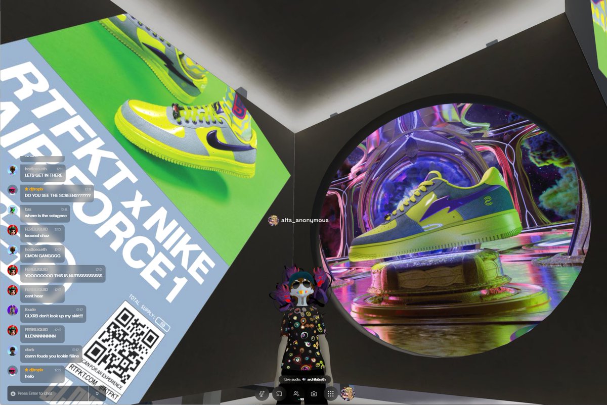Alts_Anonymous's tweet photo. #Thalos shopping for some @RTFKT Alien AF1s👀 https://t.co/GcezE1hX88