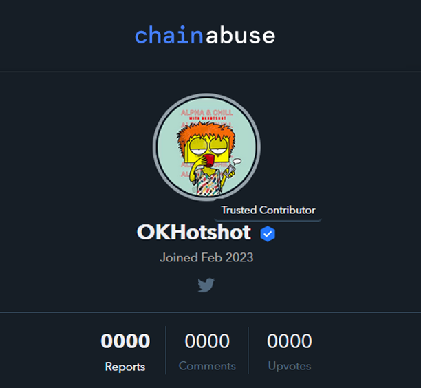 okHOTSHOT (@nftherder) on Twitter photo Great news! I'm now a Trusted Contributor for <a href="/chainabuse/">Chainabuse</a> (partnered with Binance). This gives me investigative support, support to contact Law Enforcement and support for victims
I'll be uploading my whole backlog . Incl a 3 month long investigation spanning over a 100 nft rugs Great news! I'm now a Trusted Contributor for <a href="/chainabuse/">Chainabuse</a> (partnered with Binance). This gives me investigative support, support to contact Law Enforcement and support for victims
I'll be uploading my whole backlog . Incl a 3 month long investigation spanning over a 100 nft rugs